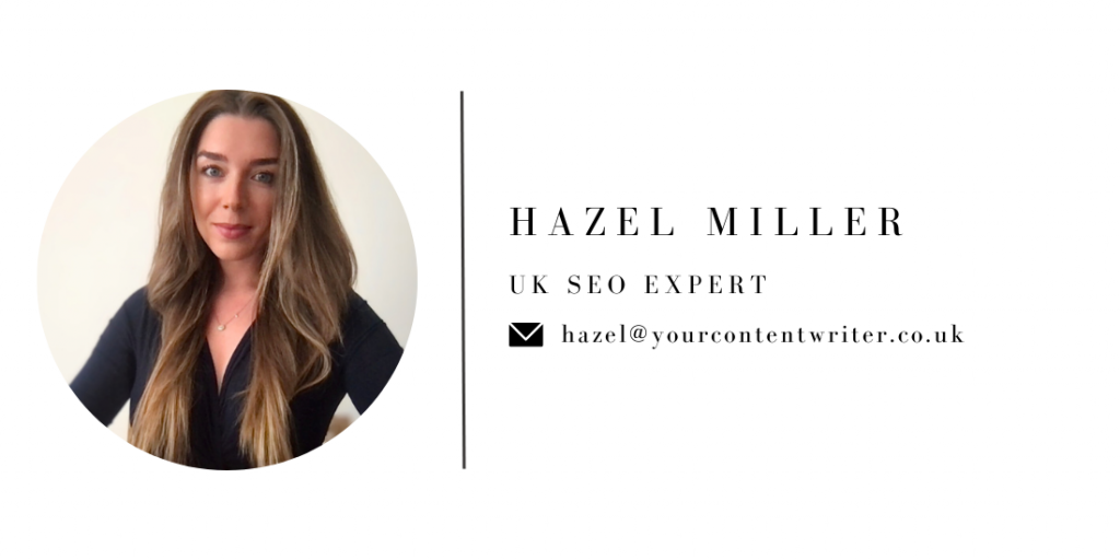 Hire A UK Copywriter - HAZEL MILLER